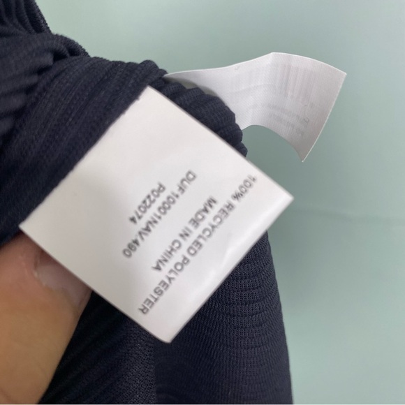 DISSH Porter Ink Plisse Pant Pleated Accordion Slouchy Sz 10 Navy - Picture 6 of 6